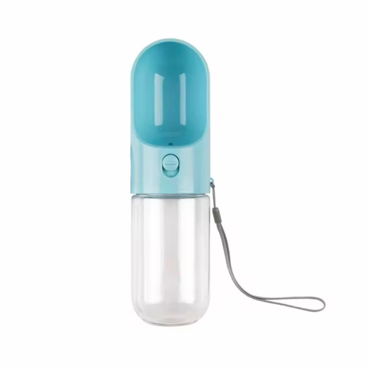foldable, portable, plastic 2-in-1 water and food bottle/bowl